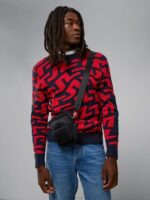 Swirl Sweater Bridge Swirl Red Men J.Lindeberg Clothing 66XF2347