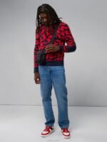 Swirl Sweater Bridge Swirl Red Men J.Lindeberg Clothing 66XF2347 - Image 3