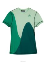 Swirl Top Patina Green Women J.Lindeberg Clothing 66XF1417