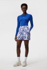 Tekla Crew Neck Top Blue Painted Bridge Women J.Lindeberg Clothing 66XF1392 - Image 2