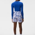 Tekla Crew Neck Top Blue Painted Bridge Women J.Lindeberg Clothing 66XF1392