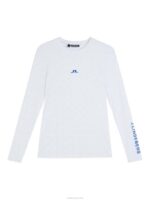 Tekla Crew Neck Top White Printed Bridge Women J.Lindeberg Clothing 66XF1391 - Image 5