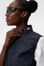 Tenley Vest Navy Women J.Lindeberg Clothing 66XF1930 - Image 4