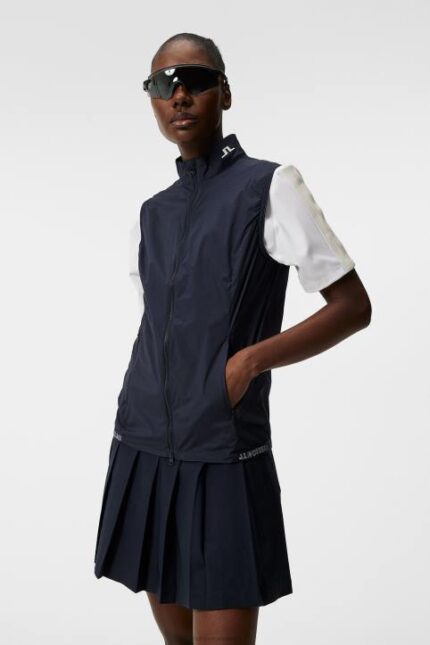 Tenley Vest Navy Women J.Lindeberg Clothing 66XF1930