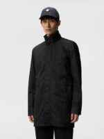 Terry Poly Coat Black Men J.Lindeberg Clothing 66XF927