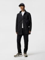 Terry Poly Coat Black Men J.Lindeberg Clothing 66XF927 - Image 3