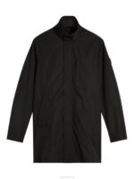 Terry Poly Coat Black Men J.Lindeberg Clothing 66XF927 - Image 5