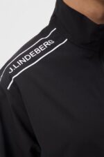 Theo Rain Jacket Black Men J.Lindeberg Clothing 66XF681 - Image 4