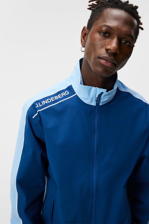 Theo Rain Jacket Little Boy Blue Men J.Lindeberg Clothing 66XF680 - Image 3