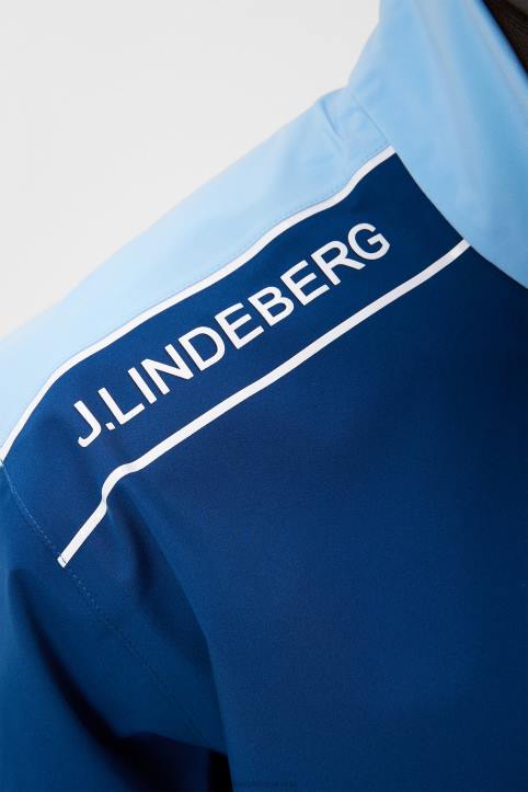 Theo Rain Jacket Little Boy Blue Men J.Lindeberg Clothing 66XF680 - Image 4