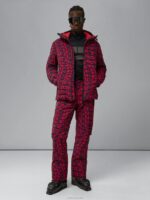 Thermic Pro Print Down Jacket Bridge Swirl Red Men J.Lindeberg Clothing 66XF1283 - Image 3