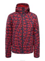 Thermic Pro Print Down Jacket Bridge Swirl Red Men J.Lindeberg Clothing 66XF1283 - Image 5