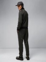 Thom Jersey Bomber Jacket Black Men J.Lindeberg Clothing 66XF2399 - Image 2