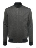 Thom Jersey Bomber Jacket Black Men J.Lindeberg Clothing 66XF2399 - Image 5