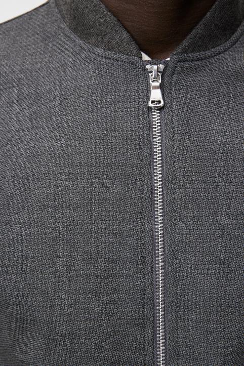 Thom Structured 2-Tone Bomber Light Grey Melange Men J.Lindeberg Clothing 66XF1216 - Image 4