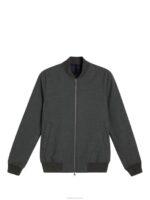 Thom Structured 2-Tone Bomber Light Grey Melange Men J.Lindeberg Clothing 66XF1216 - Image 5