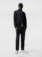 Thom Structured 2-Tone Bomber Navy Melange Men J.Lindeberg Clothing 66XF1217 - Image 2