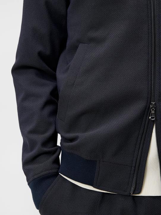 Thom Structured 2-Tone Bomber Navy Melange Men J.Lindeberg Clothing 66XF1217 - Image 3