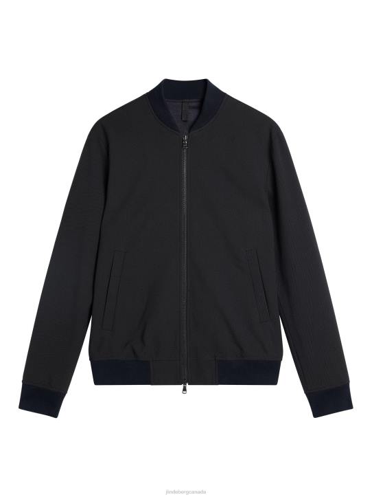 Thom Structured 2-Tone Bomber Navy Melange Men J.Lindeberg Clothing 66XF1217 - Image 4