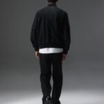Thom Wool Twill Bomber Black Men J.Lindeberg Clothing 66XF2378