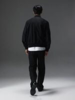 Thom Wool Twill Bomber Black Men J.Lindeberg Clothing 66XF2378