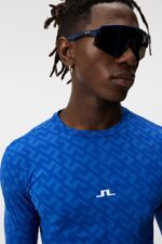 Thor Long Sleeve Top Blue Painted Bridge Men J.Lindeberg Clothing 66XF156 - Image 3