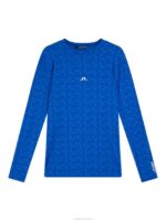 Thor Long Sleeve Top Blue Painted Bridge Men J.Lindeberg Clothing 66XF156 - Image 4