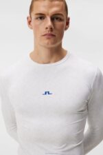 Thor Long Sleeve Top White Printed Bridge Men J.Lindeberg Clothing 66XF157 - Image 3