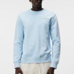 Throw Crew Neck Dream Blue Men J.Lindeberg Clothing 66XF1038