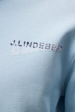 Throw Crew Neck Dream Blue Men J.Lindeberg Clothing 66XF1038 - Image 5