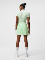 Tilly Polo Patina Green Women J.Lindeberg Clothing 66XF1432 - Image 2