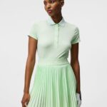 Tilly Polo Patina Green Women J.Lindeberg Clothing 66XF1432