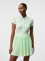 Tilly Polo Patina Green Women J.Lindeberg Clothing 66XF1432