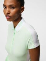 Tilly Polo Patina Green Women J.Lindeberg Clothing 66XF1432 - Image 4