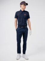 Tim Golf Pant Navy Blazer Bridge Monogram Men J.Lindeberg Clothing 66XF2223 - Image 2