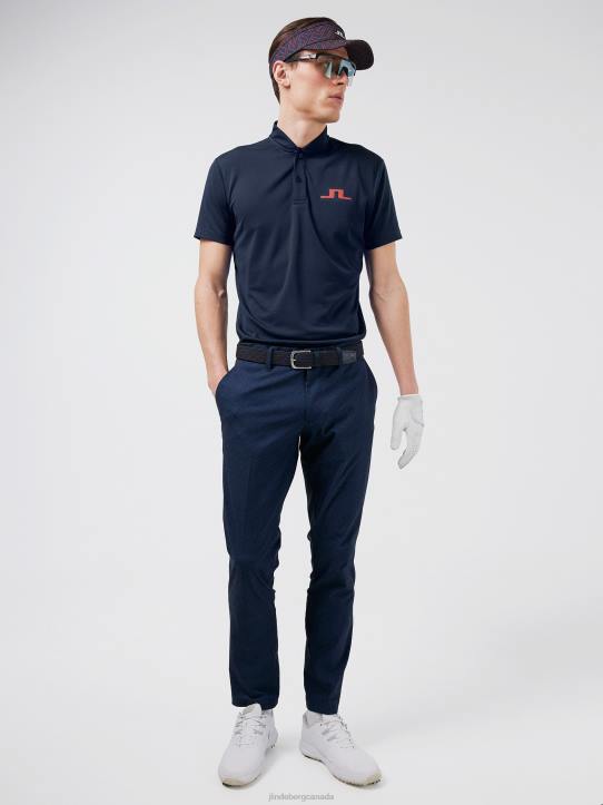 Tim Golf Pant Navy Blazer Bridge Monogram Men J.Lindeberg Clothing 66XF2223 - Image 2