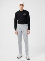 Tim Golf Pant Navy Bridge Monogram Men J.Lindeberg Clothing 66XF2225 - Image 2