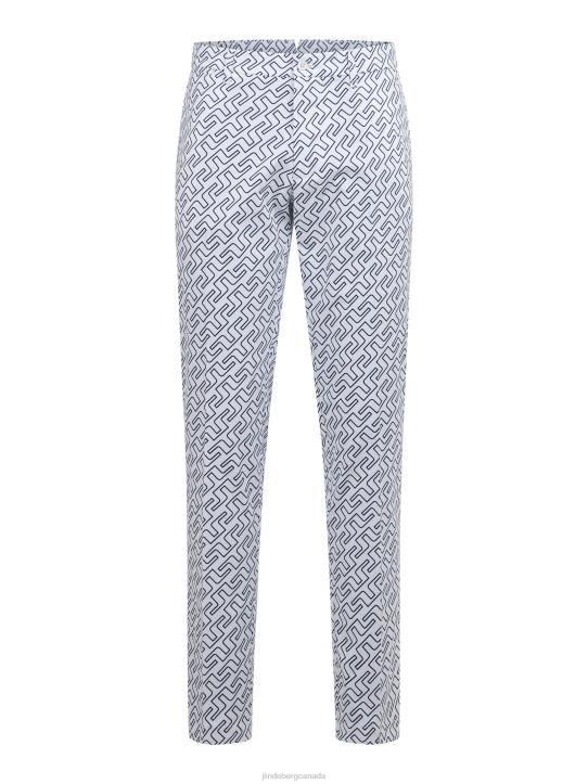 Tim Golf Pant Navy Bridge Monogram Men J.Lindeberg Clothing 66XF2225 - Image 4