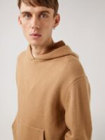 Timon Hoodie Tiger Brown Men J.Lindeberg Clothing 66XF2365 - Image 3