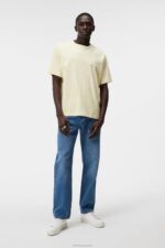 Tjorn Boxy Heavyweight T-shirt Pear Sorbet Men J.Lindeberg Clothing 66XF943 - Image 3
