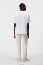 Tjorn Boxy Heavyweight T-shirt White Men J.Lindeberg Clothing 66XF944 - Image 2