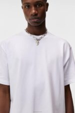 Tjorn Boxy Heavyweight T-shirt White Men J.Lindeberg Clothing 66XF944 - Image 4