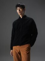 Tomai Pile Fleece Black Men J.Lindeberg Clothing 66XF2289
