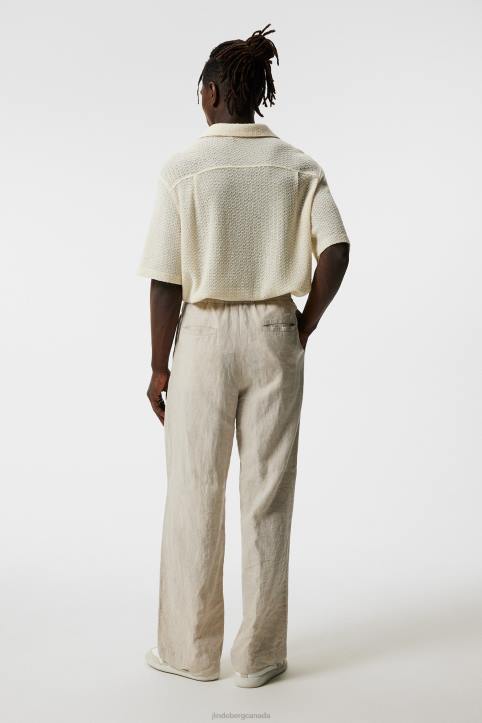 Torpa Airy Structure Shirt Cloud White Men J.Lindeberg Clothing 66XF945 - Image 2