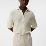Torpa Airy Structure Shirt Cloud White Men J.Lindeberg Clothing 66XF945