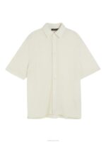 Torpa Airy Structure Shirt Cloud White Men J.Lindeberg Clothing 66XF945 - Image 5