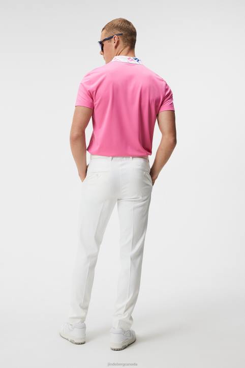 Tour Collection - Glen Polo Azalea Pink Men J.Lindeberg Clothing 66XF133 - Image 1