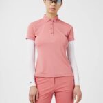 Tour Tech Golf Polo Faded Rose Women J.Lindeberg Clothing 66XF2614