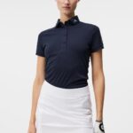 Tour Tech Golf Polo Navy Women J.Lindeberg Clothing 66XF1551