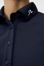Tour Tech Golf Polo Navy Women J.Lindeberg Clothing 66XF1551 - Image 5